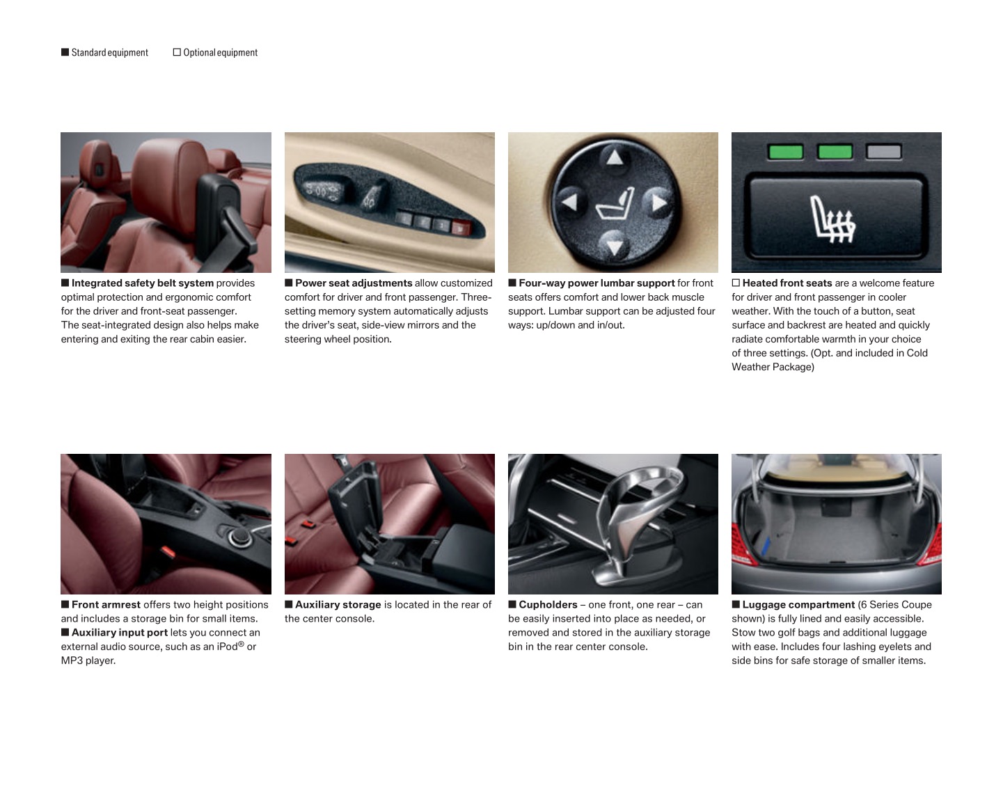 2008 BMW 6-Series Brochure Page 11